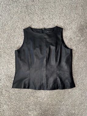 Leather Limited 100% leather vest top